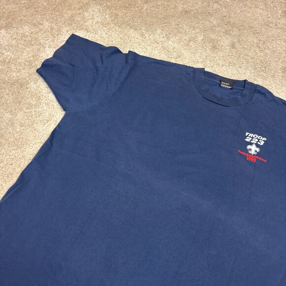 Vintage 1990 Danish National Jamboree Troop 223 Shirt Men's 2XL Scouts - Picture 9 of 10